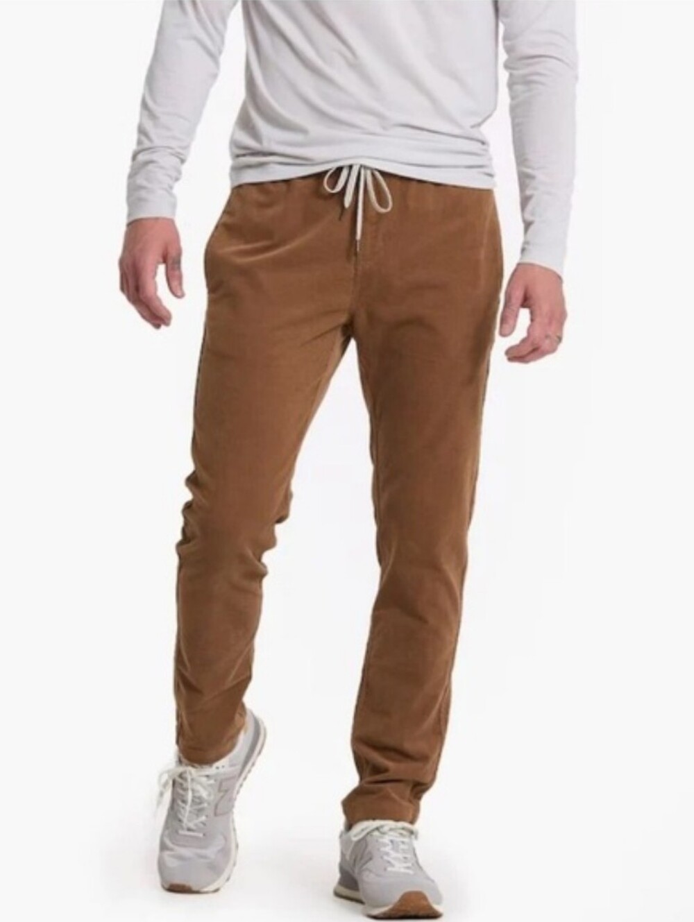 Vuori Optimist Corduroy Pants Straight Leg Brown Stretch Casual Men's Size M
